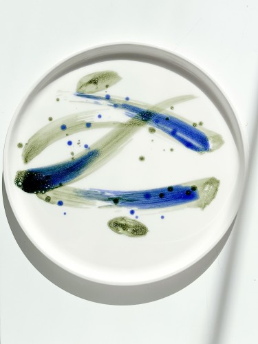 PLATE MAX. GREEN & BLUE